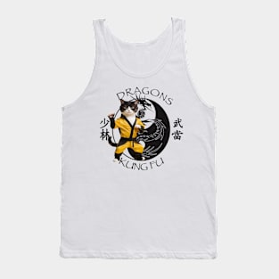 Dragon Kung Fu Cat Tank Top